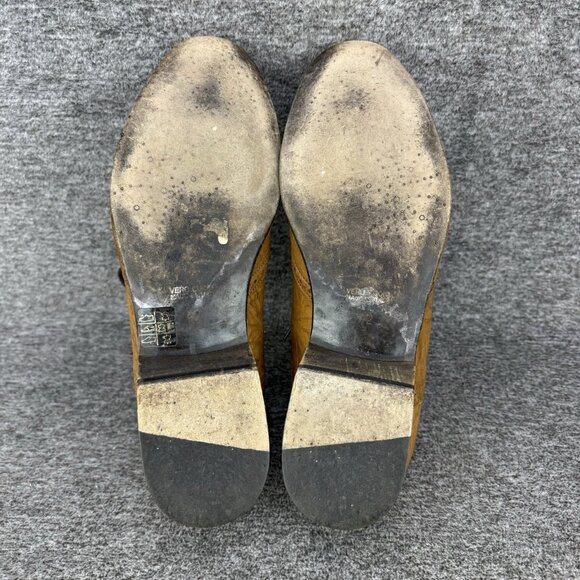 ✅Aldo Oxfords Men’s 9 Soft Brown Leather Wingtip Embroidered Lace Up Dress Shoes - Picture 3 of 11